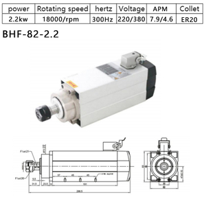 HOLRY High Quality Spindle Motor Air Cooled 2.2kw 220V 24000RPM for CNC