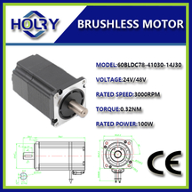 Torsi Daya Tinggi Kustom Nema24 48v 100w-400w Bldc Motor Dc Brushless 3000rpm Motor